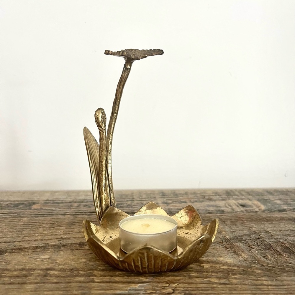 Brass ring fish jewelry holder